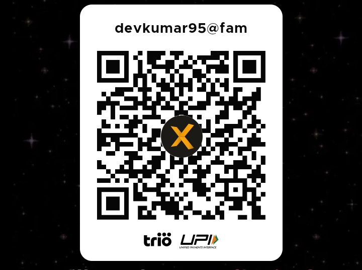 UPI QR code for devkumar95@fam